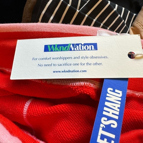 NWT Wknd Nation Red Jogger Pants Size Small - Picture 8 of 12